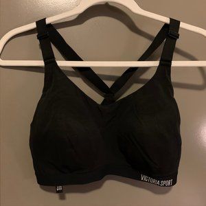 Victoria's Secret Black Racerback Sports Bra